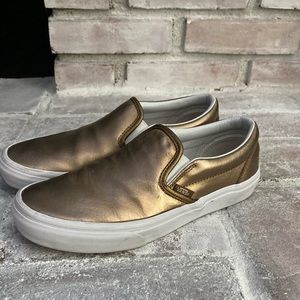 Slip on bronze vans - EUC!!